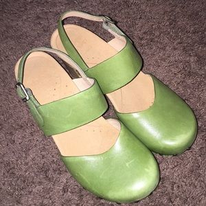 Dansko green Malin heels